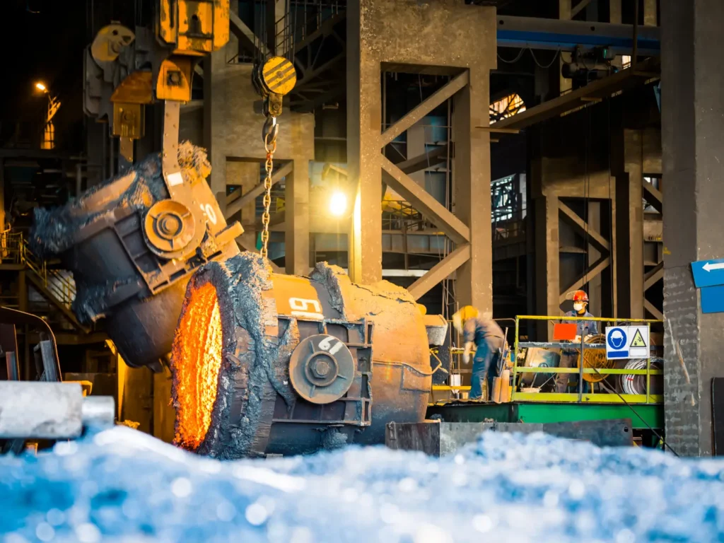 interior view steel factory